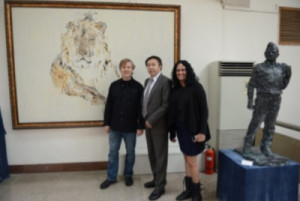  (Left to right) - Barry Cook; Yuan Xikun, Chinese renowned artist, President of China Creative Industry Alliance and Founder of Jintai Art Museum; Marina Martins, CEO of Pigmental